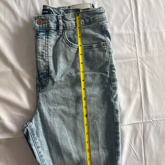 Express Women’s Size 10R Light Blue Ankle Jeans , Super High Rise - Picture 7 of 12